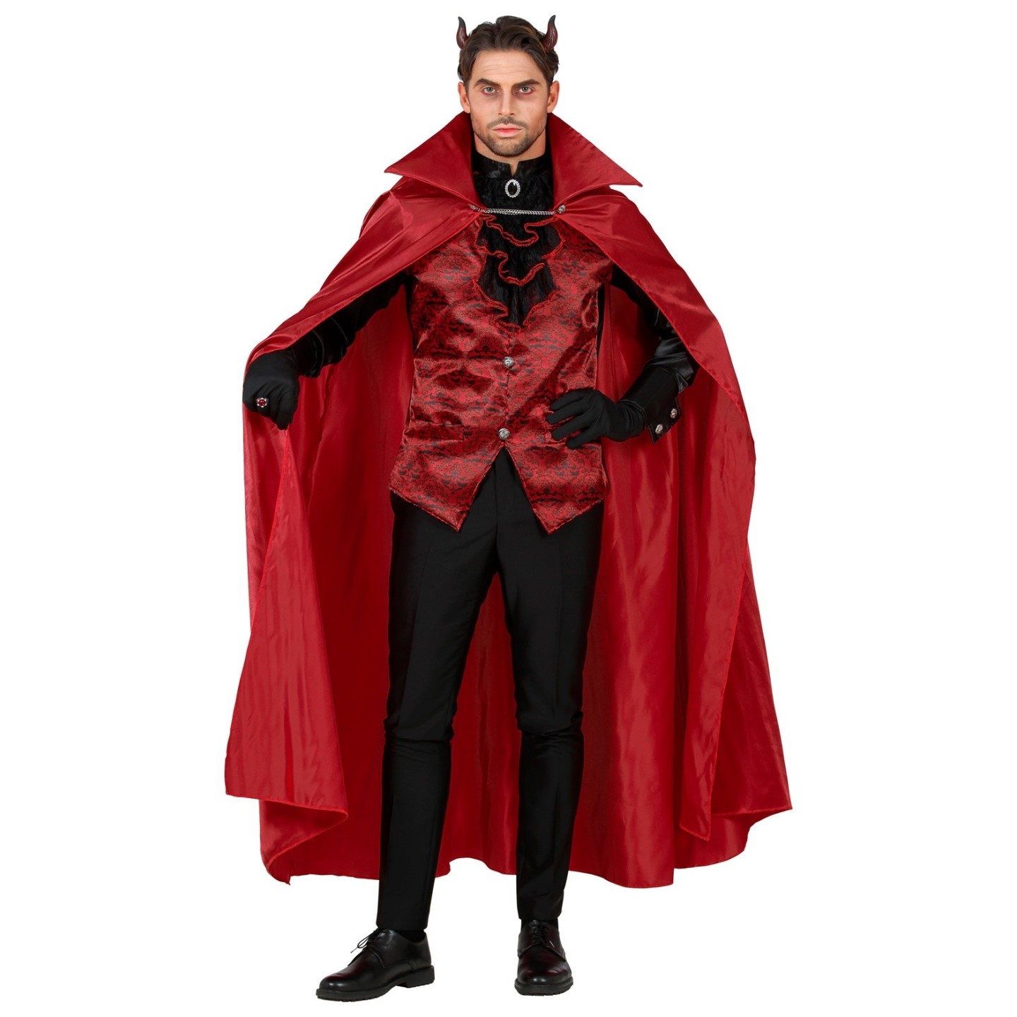 Illustreren Eerste Lift Duivel kostuum met cape heren | Jokershop.be - Halloween kledij