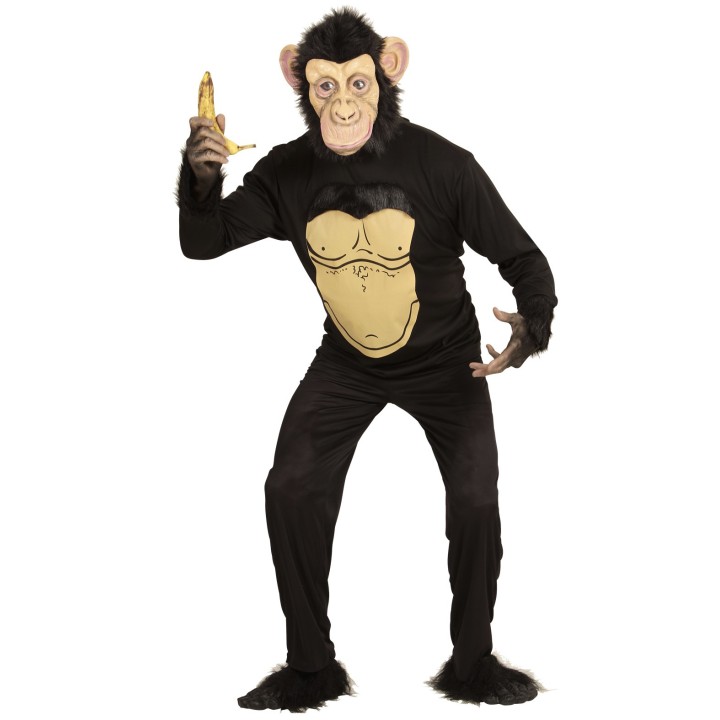 apenpak chimpansee aap kostuum dierenpak carnaval