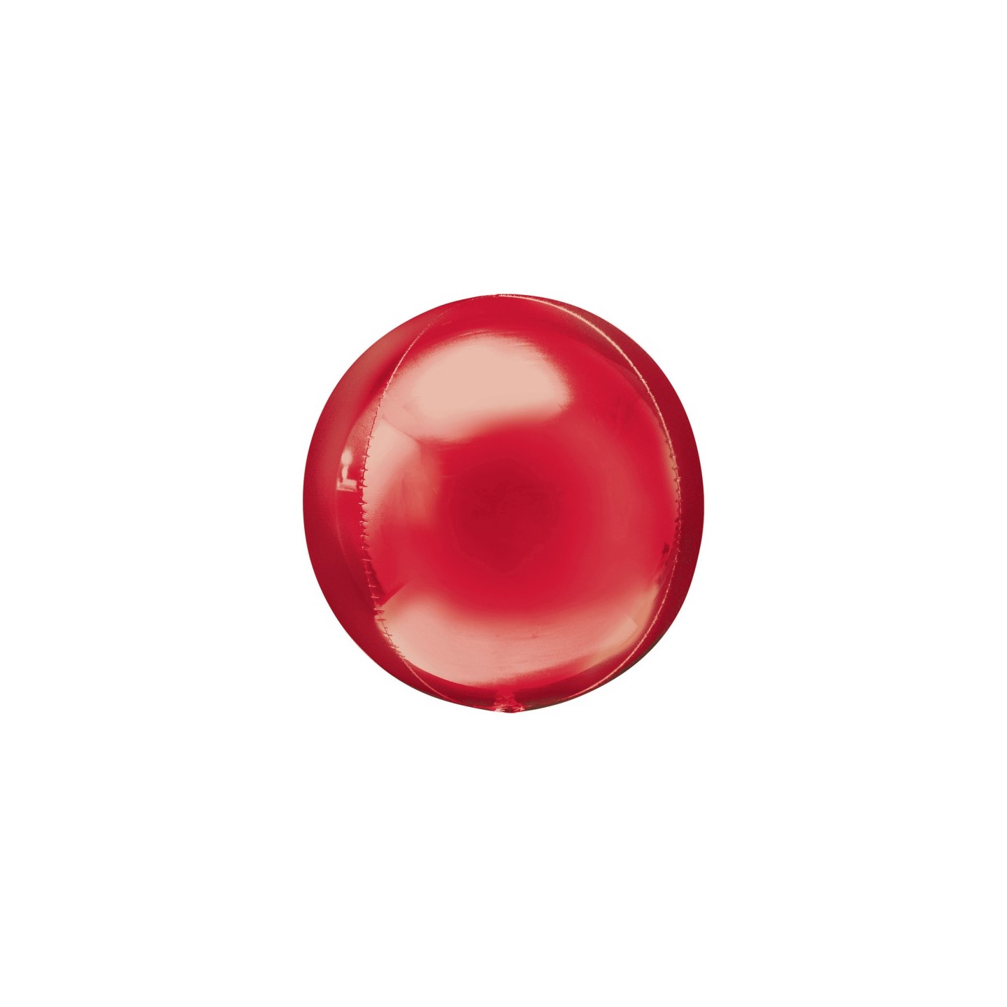 Folieballon onbedrukt orbz rood rond