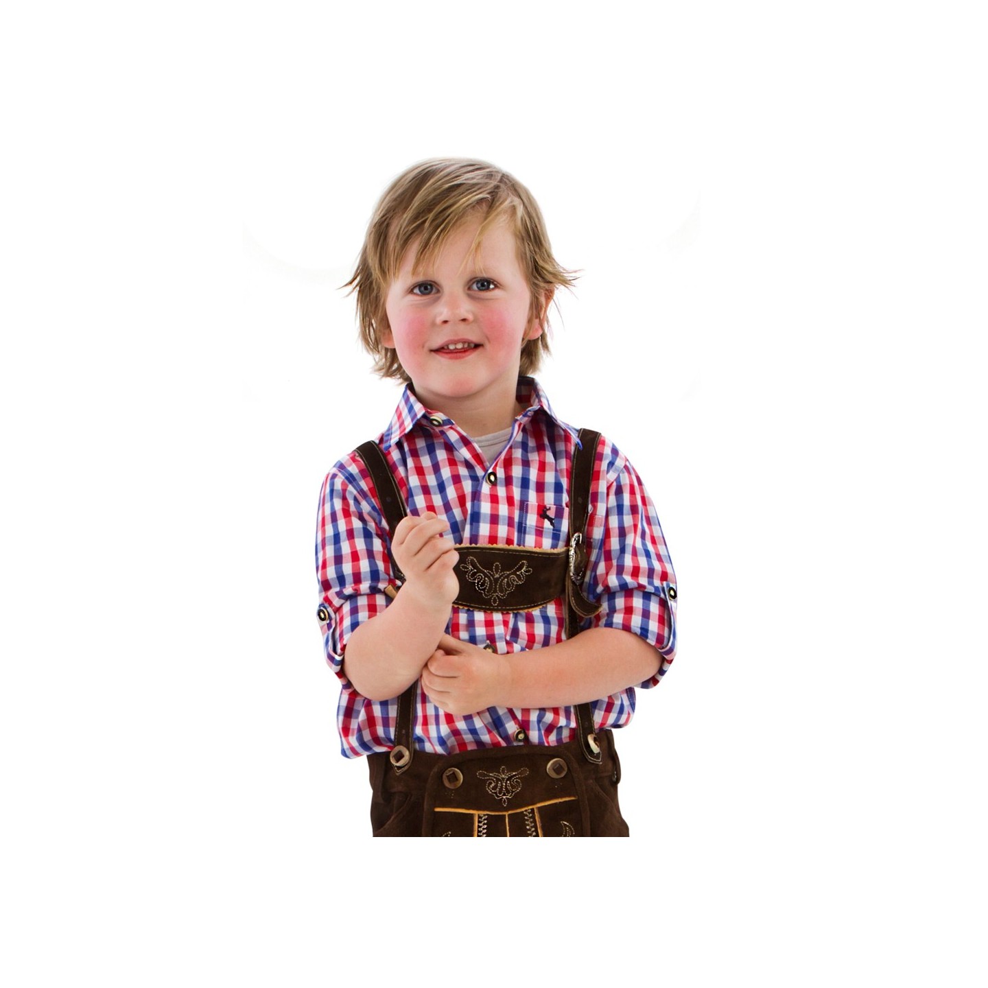 Tiroler hemd kind geruit oktoberfest kleding