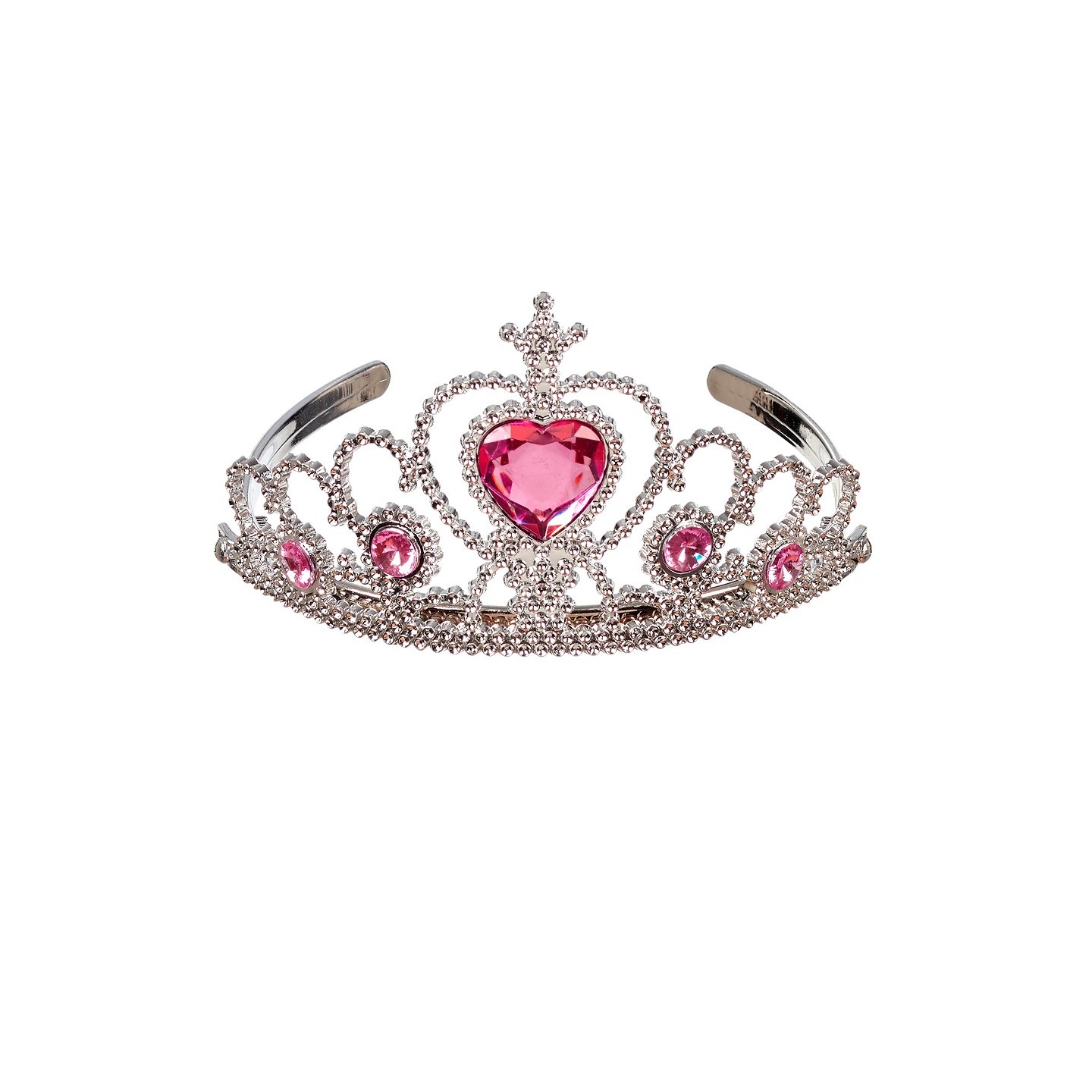 zilveren Prinsessen tiara kroontje kind diadeem