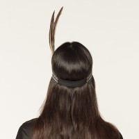 indianen hoofdband met veren indiaan haarband