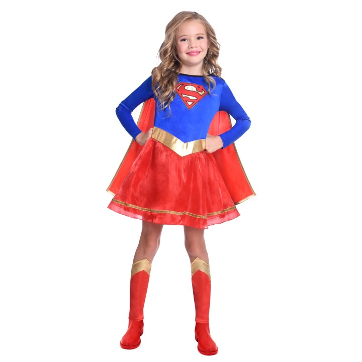 supergirl kostuum kind superwoman pakje jurkje