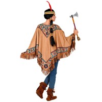 Indianen poncho dames kostuum indiaan