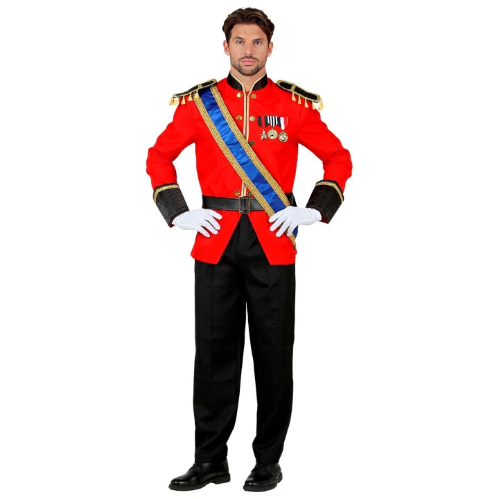 Prins kostuum rood heren Prinsenpak carnavalskleding