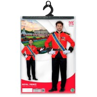 Prins kostuum rood heren Prinsenpak carnavalskleding