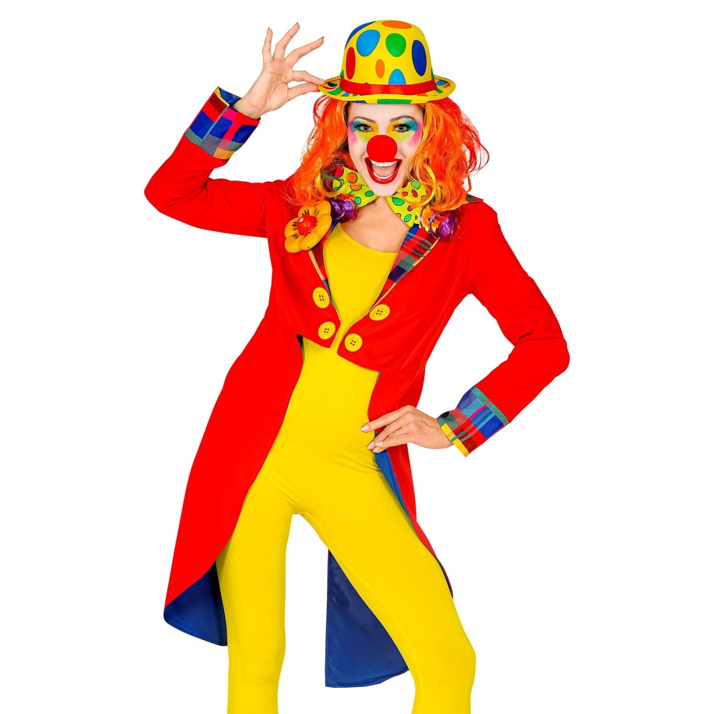 Clowns jas dames carnaval kostuum clownspak 