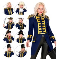 Paradejas blauw dames renaissance piraat