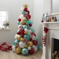 DIY ballonnen kerstboom zuurstok