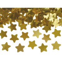 Confetti kanon popper met gouden sterren