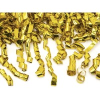 Confetti kanon popper met gouden streamers