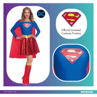 supergirl kostuum dames superwoman pakje jurkje