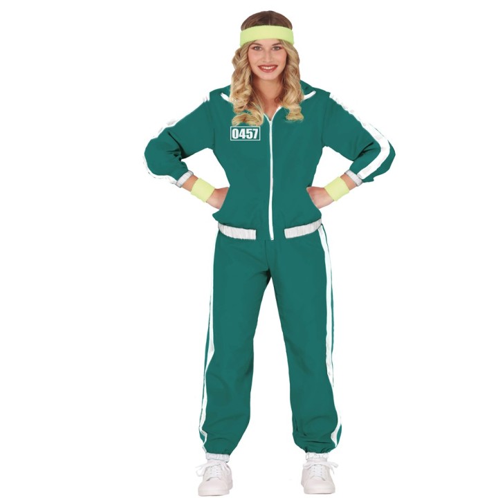 squid Game kostuum dames trainingspak groen