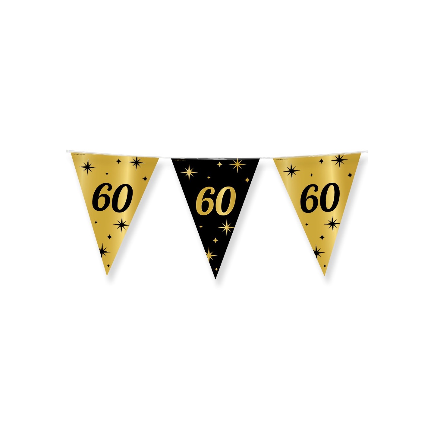 Verjaardag slinger vlaggenlijn 60 jaar decoratie versiering