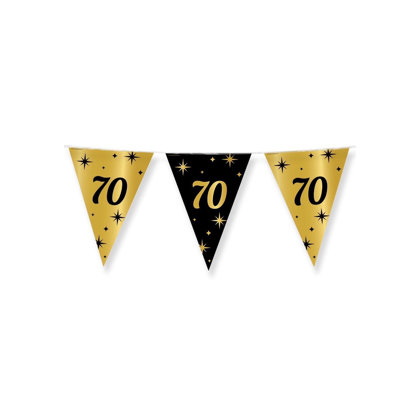 Verjaardag slinger vlaggenlijn 70 jaar decoratie versiering