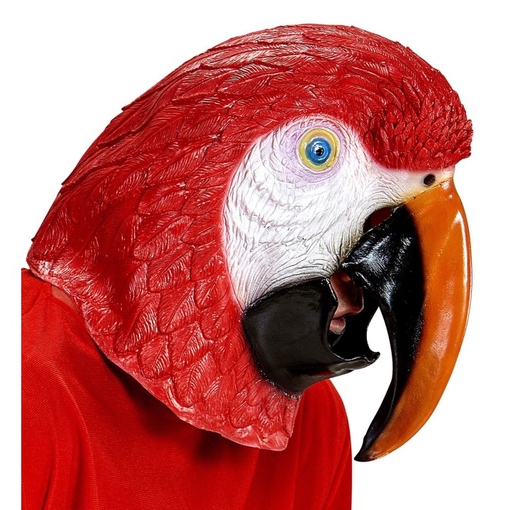 Papegaai masker latex carnavalsmasker