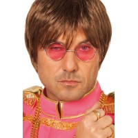 ronde hippie bril john lennon roze