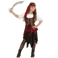 Piraten jurk kind meisjes carnaval kostuum