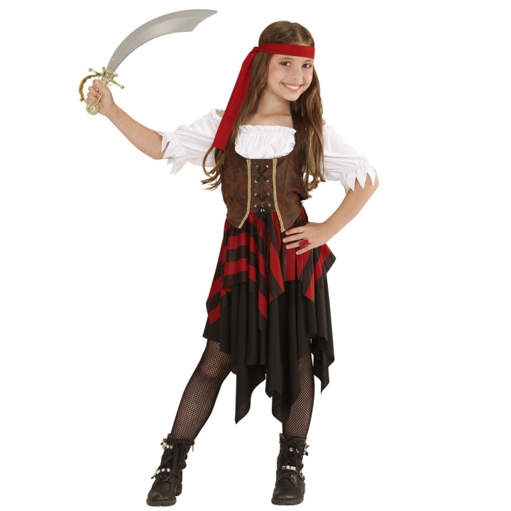 Piraten jurk kind meisjes carnaval kostuum