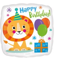 Folieballon leeuw folie ballon happy birthday