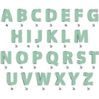 diy lettter slinger kit groen alfabet