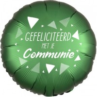 folieballon Communie groen ballon versiering
