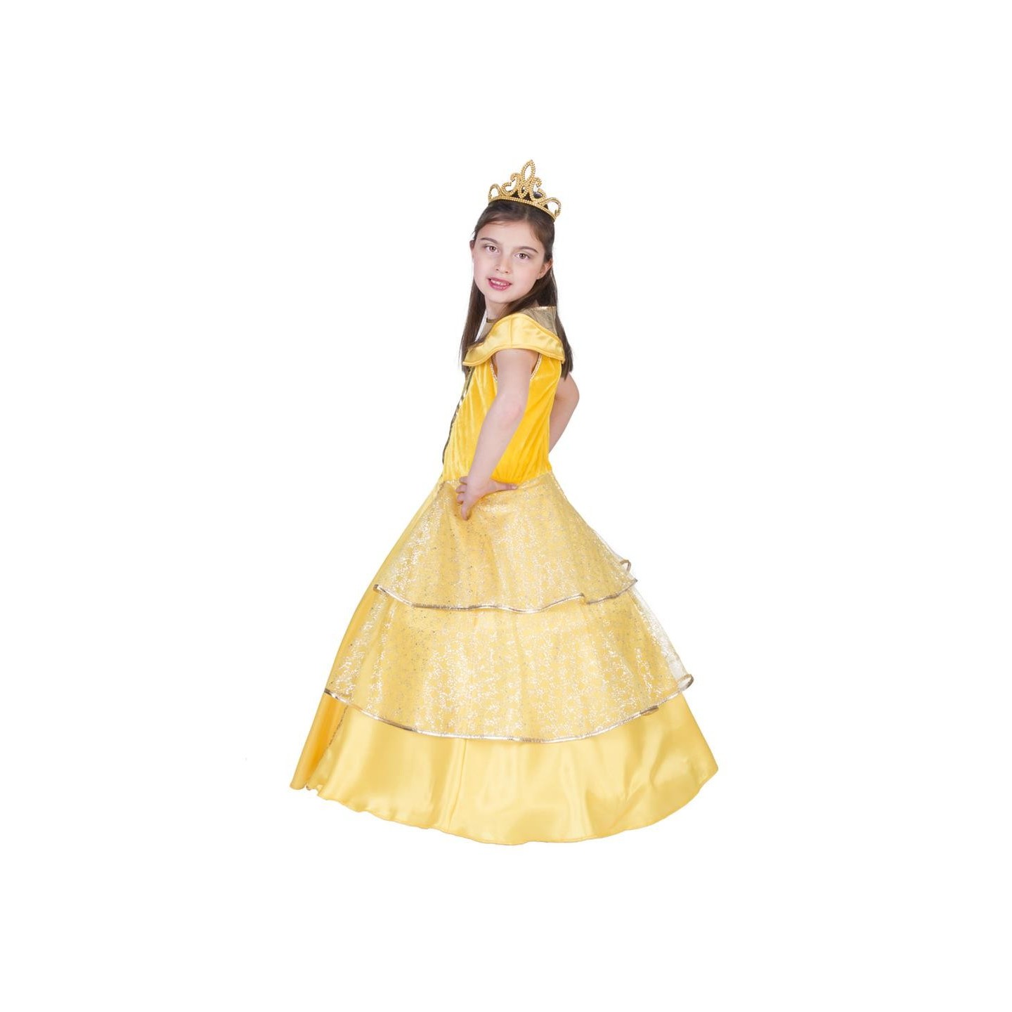 Deens Vormen erger maken Prinsessenkleed Belle geel kind| Jokershop.be