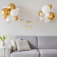 welkom thuis baby versiering slinger met ballonnen