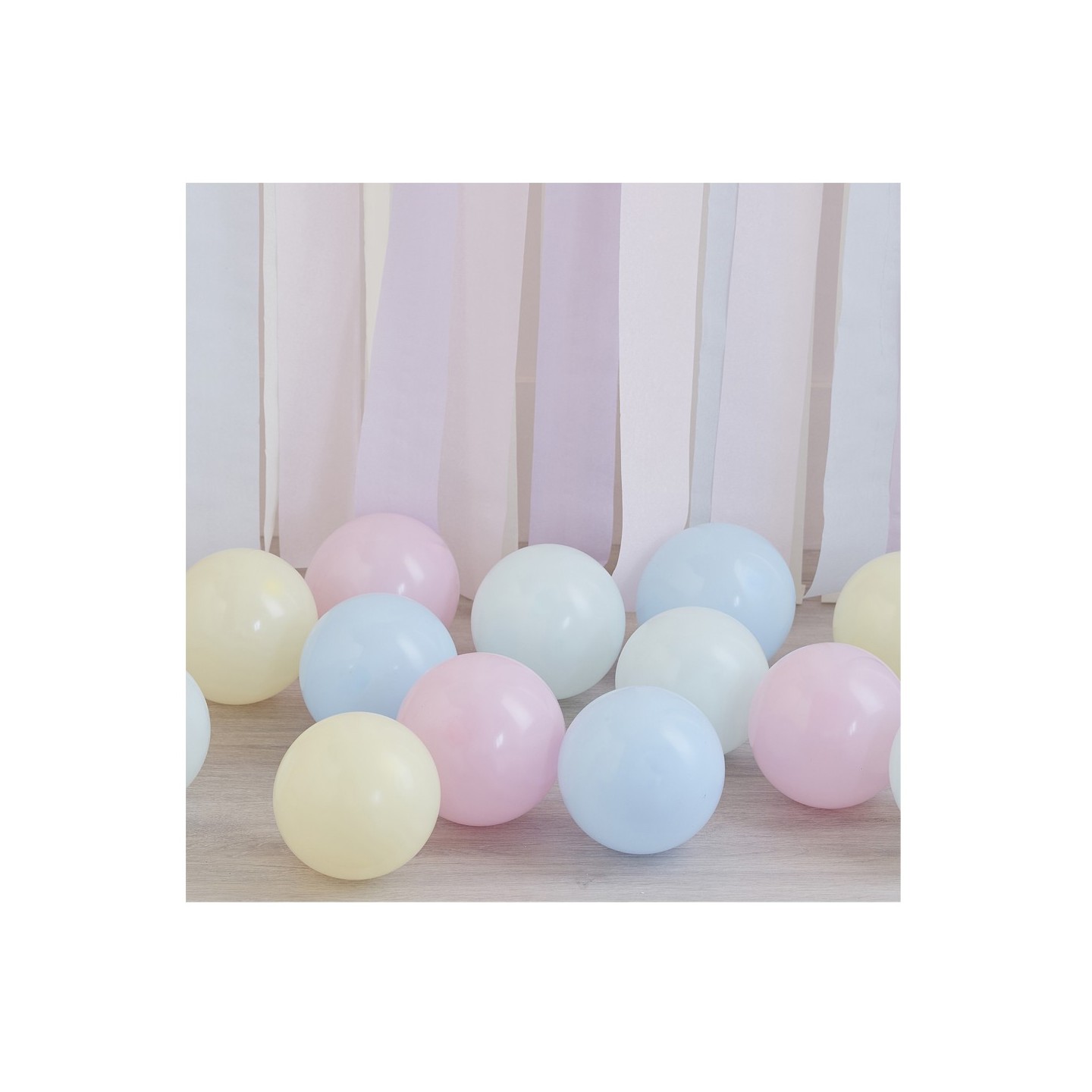 pastel mini ballonnen mix  latex 12cm