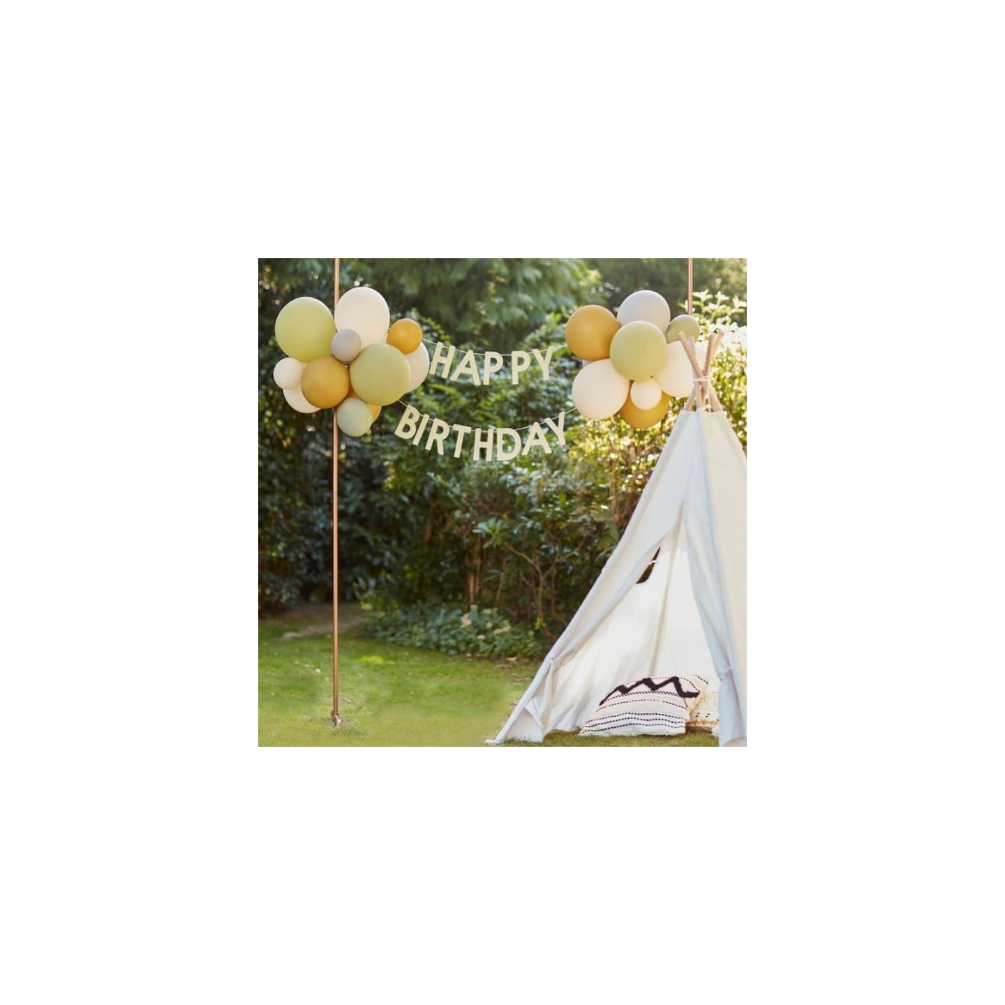 verjaardag versiering decoratie slinger met ballonnen