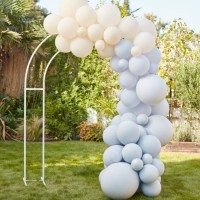 DIY ballonboog blauw-crème 75-dlg