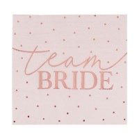 servetten team bride rose goud vrijgezellenfeest vrouwen 