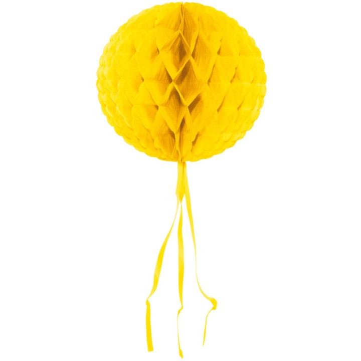 Honeycomb bol papier Geel lampion feestdecoratie