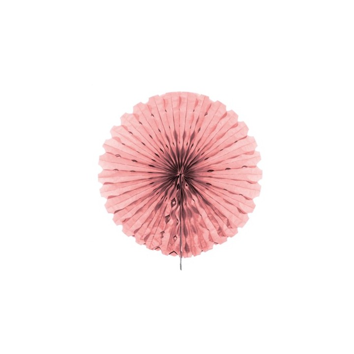 Honeycomb Fan Papier pastel roze 45cm