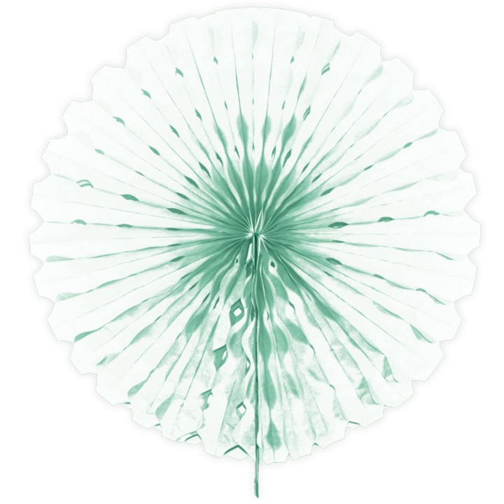 Honeycomb fan papier mint groen 45cm