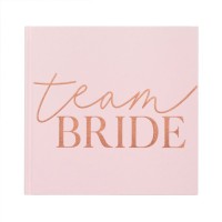 vrijgezellenfeest gastenboek rosegoud team bride accessoires