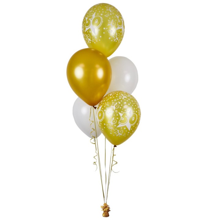 helium ballonnen gouden jubileum 50 getrouwd