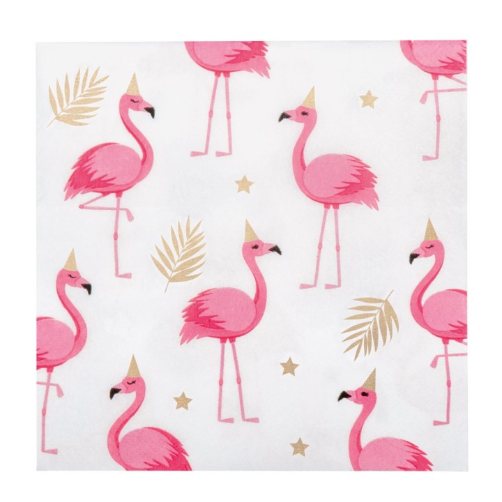 papieren flamingo servetten tafeldecoratie
