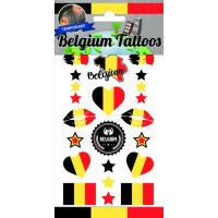 Plaktattoo sheet Belgium Fan