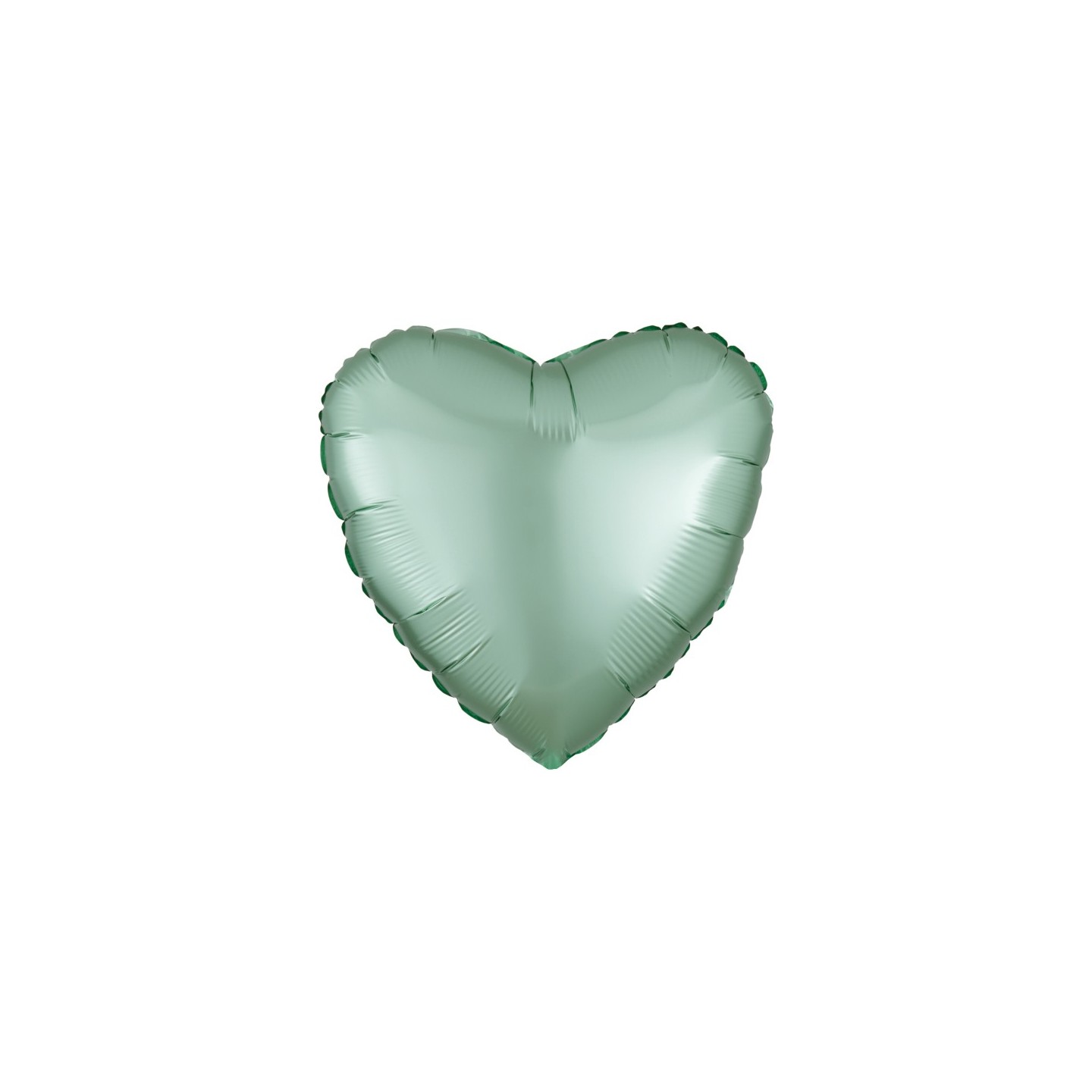 Folieballon onbedrukt groen hart