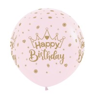 XL Verjaardag ballon kroon 24"/60cm (1st)
