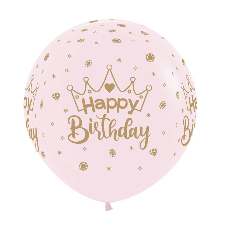 XL Verjaardag ballon kroon 24"/60cm (1st)