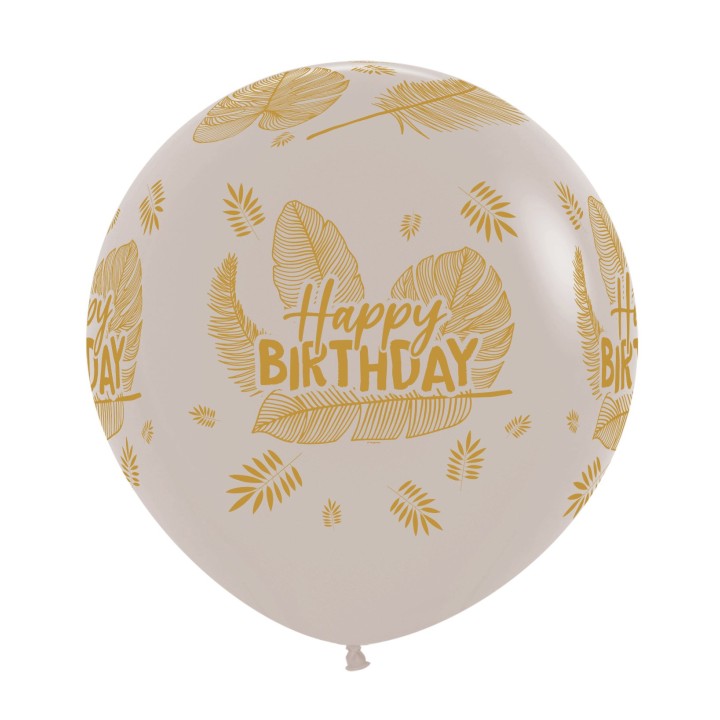 XL Verjaardag ballon tropical 24"/60cm (1st)