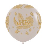 xl verjaardag ballonnen happy birthday tropical