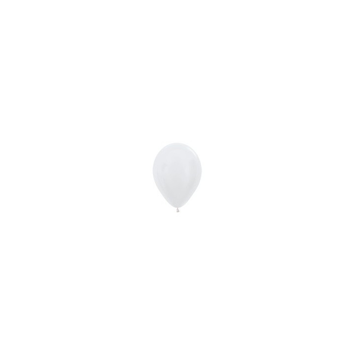 pearl white witte mini ballonnen sempertex
