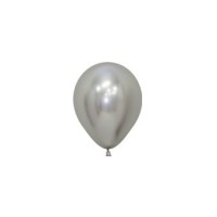 Sempertex mini ballon Reflex Zilver 5" 50st