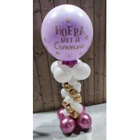 XL grote ballon Communie pastel lila