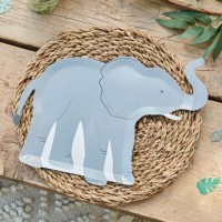 kartonnen bordjes olifant safari jungle kinderfeestje