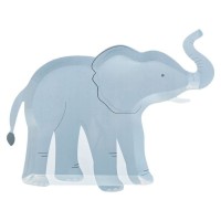kartonnen bordjes olifant safari jungle kinderfeestje