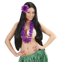 Hawaii bloem haarclip paars Hawaii accessoires